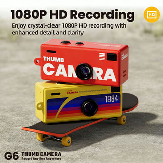 G6 Mini Thumb Small Action Camera with 32gb memory card, reader and c type adapter. - Hstrends