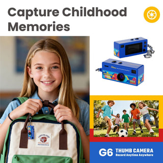 G6 Mini Thumb Small Action Camera with 32gb memory card, reader and c type adapter. - Hstrends