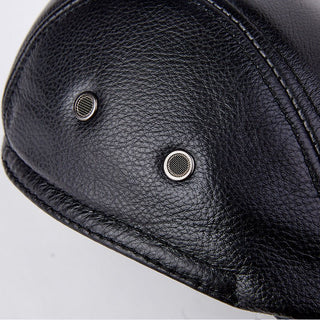 Genuine Leather Beret Hat for Autumn and Winter - Hstrends