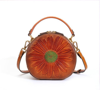 Genuine Leather women Vintage style Cowhide Shoulder Bag Crossbody Bag - Hstrends