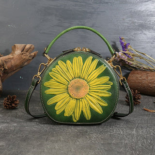 Genuine Leather women Vintage style Cowhide Shoulder Bag Crossbody Bag - Hstrends
