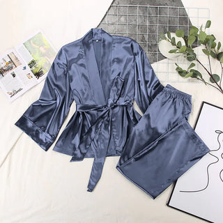 comfortable Sleepwear full sleeve 2 Piece satin set