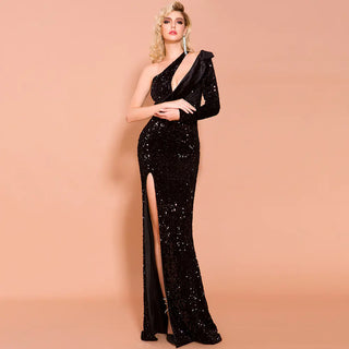 Women's Sequin Evening Gown Long Dress