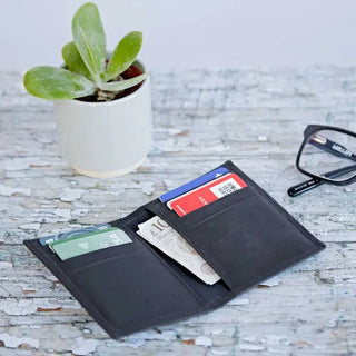 Handmade Buffalo Leather Credit Card Holder Brown - Hstrends