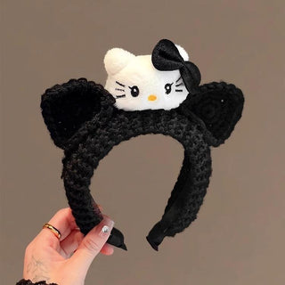 Handmade Cute Hello Kitty Knit Hair Headband - Hstrends
