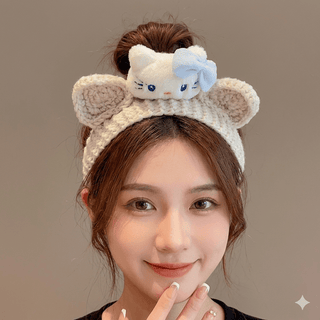 Handmade Cute Hello Kitty Knit Hair Headband - Hstrends