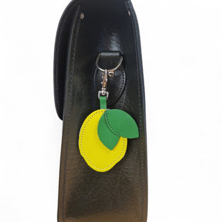 Handmade Leather Fruity Bag Charm – Lemon - Hstrends