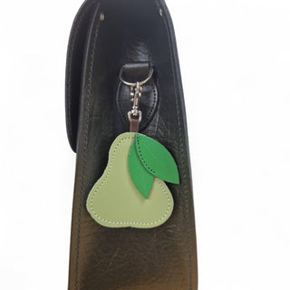 Handmade Leather Fruity Bag Charm – Pear - Hstrends