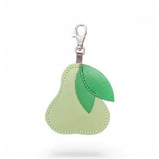 Handmade Leather Fruity Bag Charm – Pear - Hstrends