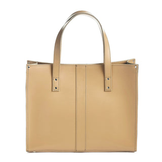Handmade Leather Shopper - Iced Coffee - Hstrends