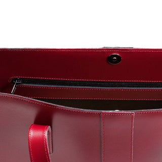 Handmade Leather Shopper - Oxblood - Hstrends