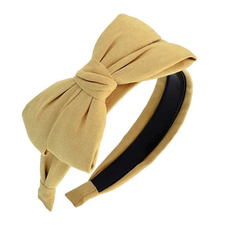 Wide Loop large bow velvet Headband