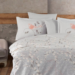 Hobby Missy Gray - Poplin Double Duvet Cover Set 4pc - Hstrends
