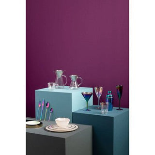 Ida Embossed Glass Bowl With Silver Rim - Hstrends