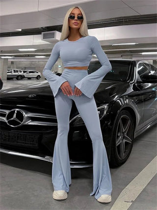 InGrily Sporty 2 Body - Shaping Leggings Matching Streetwear 2 Piece Set - Hstrends