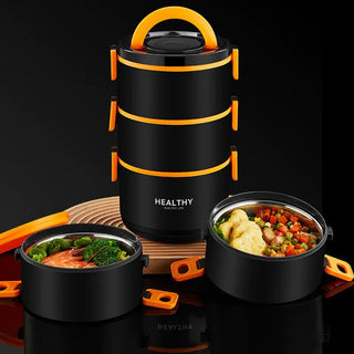 Insulated Multi - Layer Microwave Heating Lunch Box - Hstrends