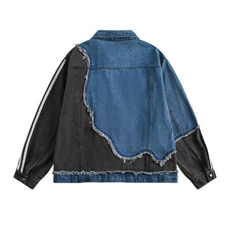 Irregular Patchwork Coat – Color Contrast Design - Hstrends