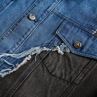 Irregular Patchwork Coat – Color Contrast Design - Hstrends