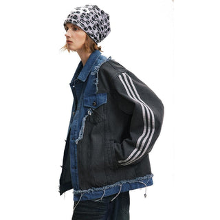 Irregular Patchwork Coat – Color Contrast Design - Hstrends