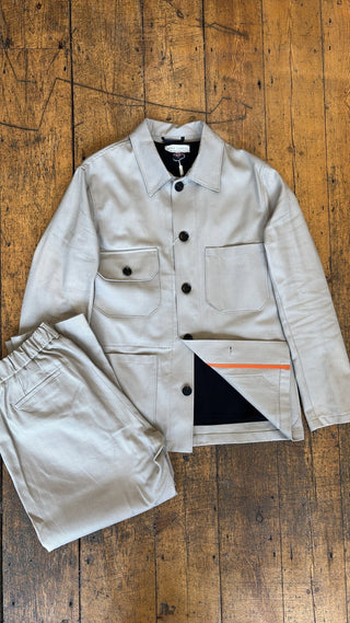 James Four Pocket Jacket - Showerproof Putty - Hstrends