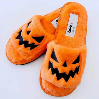 Halloween Pumpkin Slippers in various colours