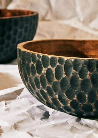 Kara Large Mango Wood Bowl - Hstrends