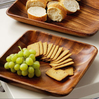 Kora Acacia Curved Sides Serving Platter - Hstrends