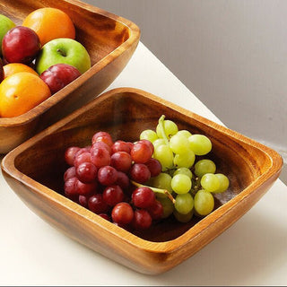 Kora Acacia Large Square Serving Bowl - Hstrends