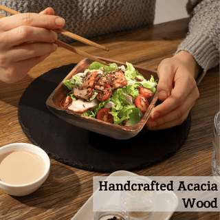 Kora Acacia Small Square Serving Bowl - Hstrends