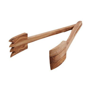 Kora Olive Wood Serving Tongs - Hstrends