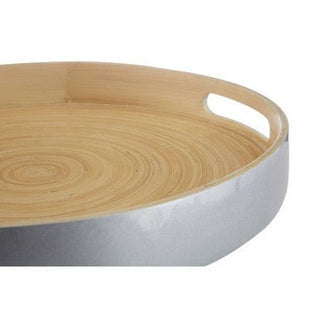 Kyoto Large Silver Tray With Side Handles - Hstrends