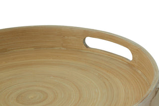 Kyoto Small Round Gold Serving Tray - Hstrends