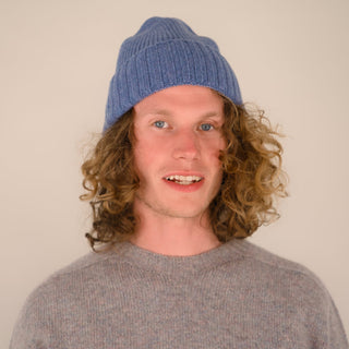 Lambswool - Furrow Hat - Blue Lovat - Hstrends