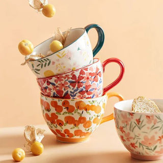 Large Capacity Ceramic Breakfast Cup for Coffee and Milk - Hstrends