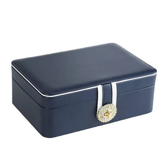 Large jewellery storage box organiser: Navy - Hstrends