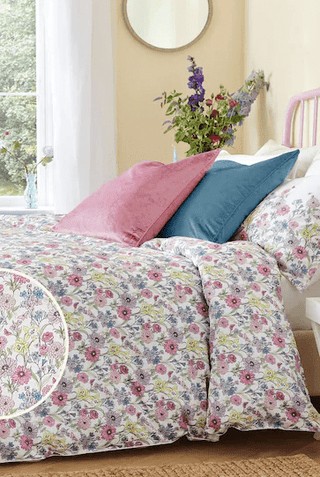 Laura Ashley Gilly Multi Pink floral duvet cover set - Hstrends