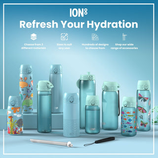 Leak Proof Slim Water Bottle, Stainless Steel, Fighter Jets, 600ml (20oz) - Hstrends