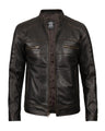 Austin Distressed Leather Jacket Men