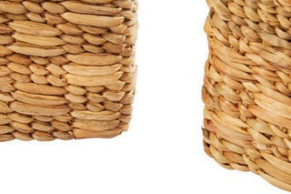 Lidi Set of 3 Natural Water Hyacinth Storage Baskets - Hstrends