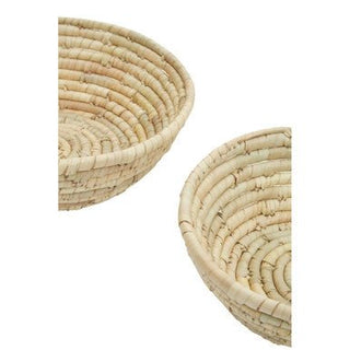 Lidi Set Of Three Palm Leaf Baskets - Hstrends