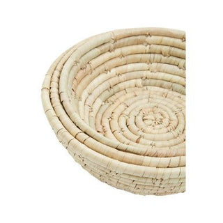 Lidi Set Of Three Palm Leaf Baskets - Hstrends