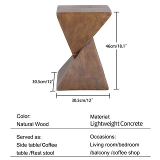 Lightweight Concrete Accent Table - Hstrends