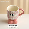 Little Monster Mug-Pink Plaid