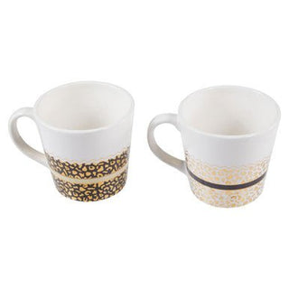 London Set Of Two Leopard Print Mugs - Hstrends