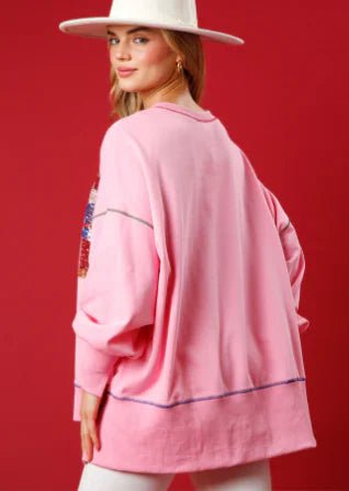 Long - Sleeved Christmas Sequined Sweater - Hstrends