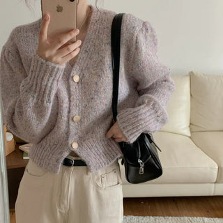 Loose Colorful Dot Cardigan for Women - Hstrends