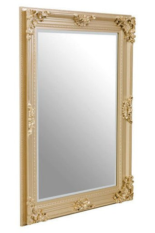 Lora Gold Finish Wooden Frame Wall Mirror - Hstrends