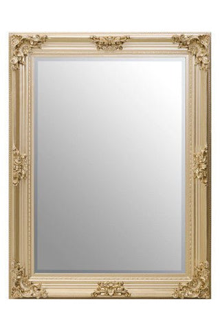 Lora Gold Finish Wooden Frame Wall Mirror - Hstrends