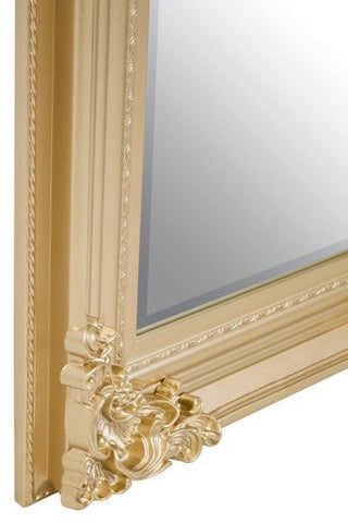 Lora Gold Finish Wooden Frame Wall Mirror - Hstrends