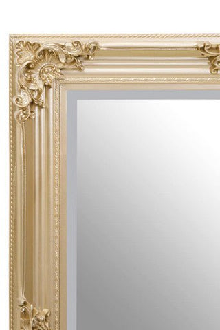Lora Gold Finish Wooden Frame Wall Mirror - Hstrends